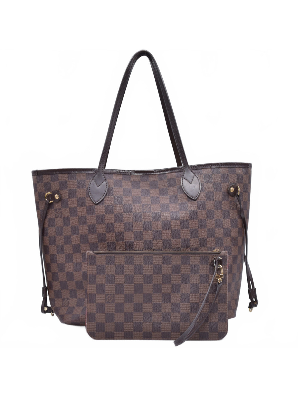 Louis Vuitton Damier Ebene Neverfull MM with Pouch AR4188
